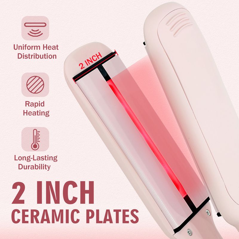 straightener infrared hair straightener hair straightener ceramic multifunctional curling iron electric hair straightener does not damage hair_voghion.com
