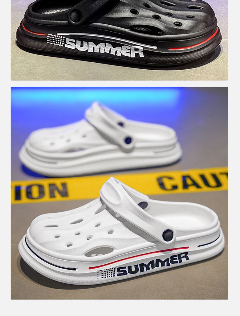 Men's Platform Slippers Beach Sandals_voghion.com