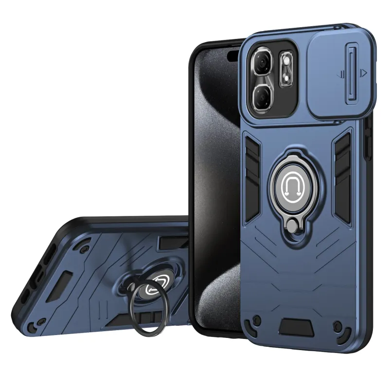 Klizna magnetska prstenasta futrola za objektiv kamere, oklopna futrola za telefon za Infinix Hot 50I 50 Smart 9 X6882 4G, otporna na udarce_voghion.com