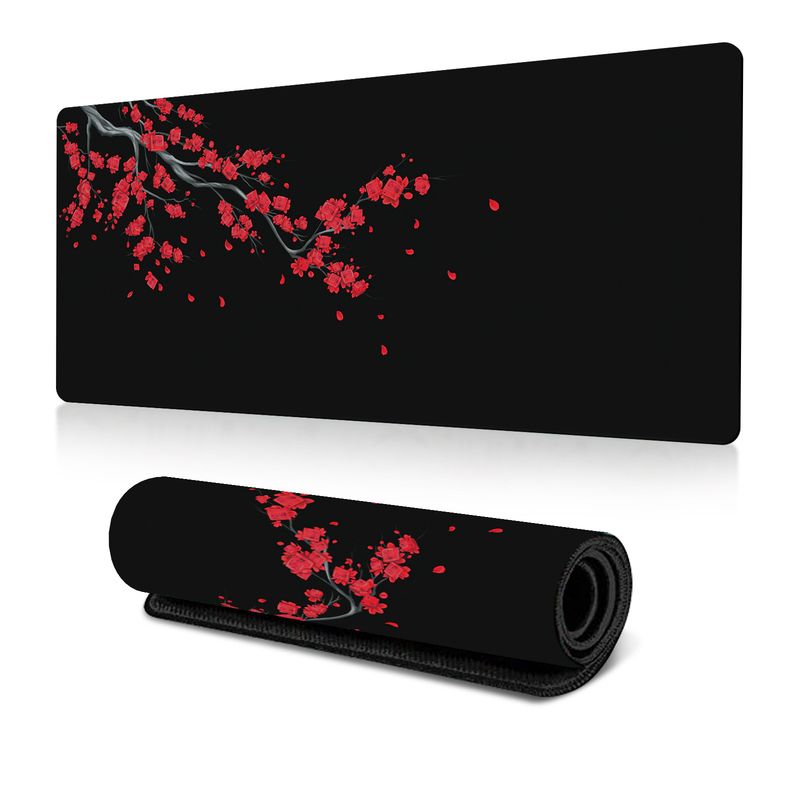 Mouse Pad με μελάνι κερασιάς, μεγάλο γραφείο, mouse Pad Dead Life Black And White Series, αντιολισθητικό από καουτσούκ_voghion.com