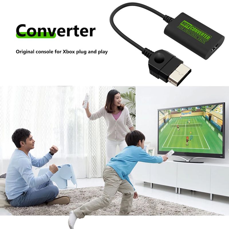 Fir Xbox op HDMI-kompatibel Adapter Konverter HD Link Kabel fir Xbox Original Spillkonsol op Fernseh 1080i 720p 480p 480i Kabel Drot_voghion.com