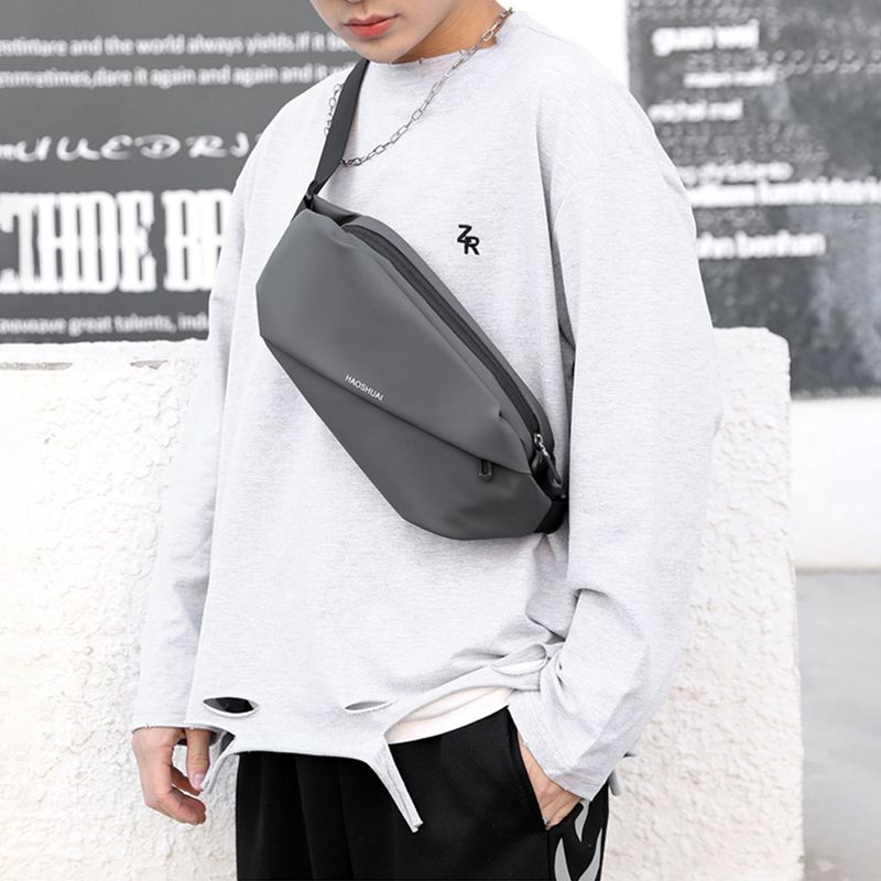 Lihao Umhängetasche für Herren, verstellbarer Riemen, glatter Reißverschluss, großes Fassungsvermögen, mehrere Taschen, Gürteltasche für Outdoor-Sport, Armee_voghion.com