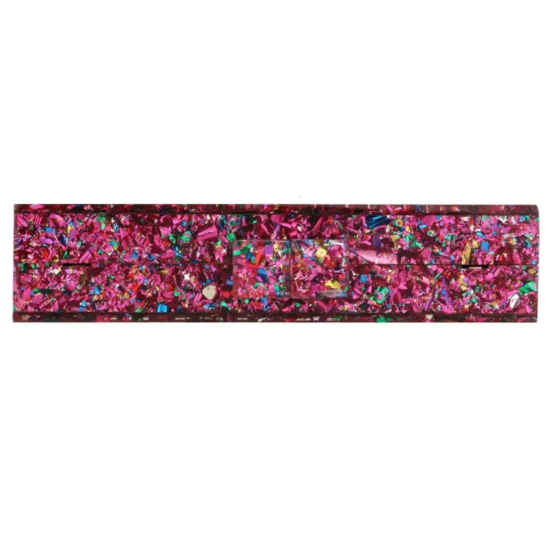 Borse da donna in acrilico, rettangolari, multicolori, geometriche, alla moda, borsa a tracolla con catena, pochette da sera, per banchetti e feste_voghion.com