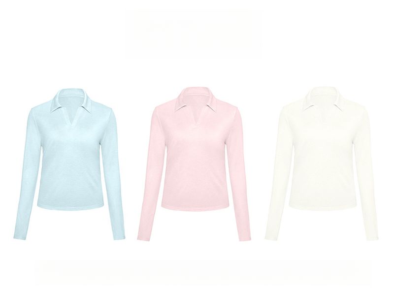 Nuova maglietta da yoga in seta di gelso per donna, maglietta sportiva casual a maniche lunghe sottile e aderente in modal Lenzing_voghion.com