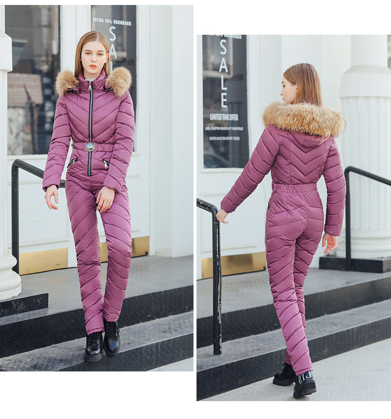Women's clothing one-piece ski suit for women one-piece cotton suit suit cotton suit for women_voghion.com