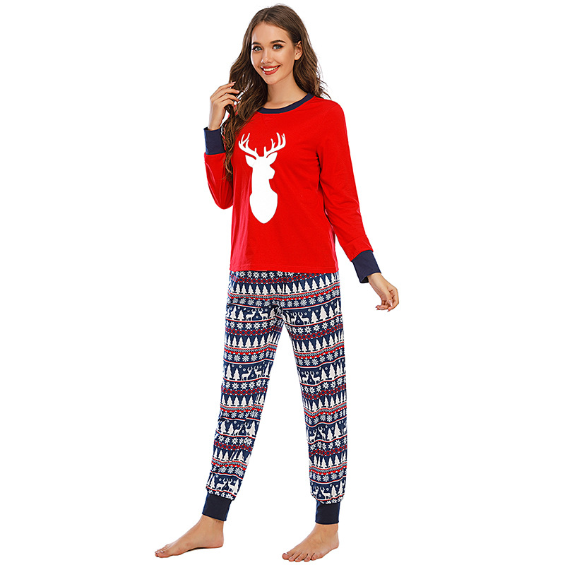 Christmas Style 2025 Spring/Summer New Women's Loose Homewear Pajamas Long Sleeve Set_voghion.com