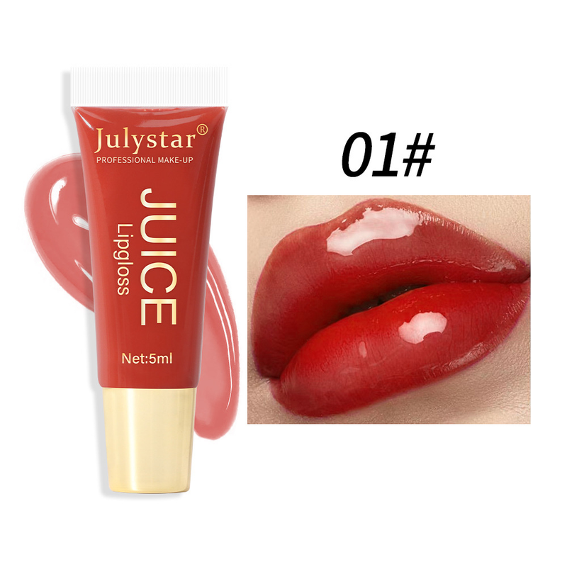 Transparent Water Light Lipstick Set with Mirror Face Beautiful Moisturizing Soft Tube Color Lip Protection Oil_voghion.com