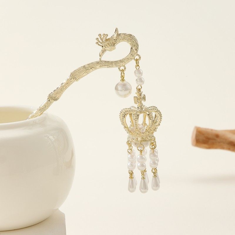 White Magnolia Hairpin for Women New Chinese Style Ancient Style High end Hairpin Hanfu Temperament Hair Accessories Hairpin Step Shaking_voghion.com