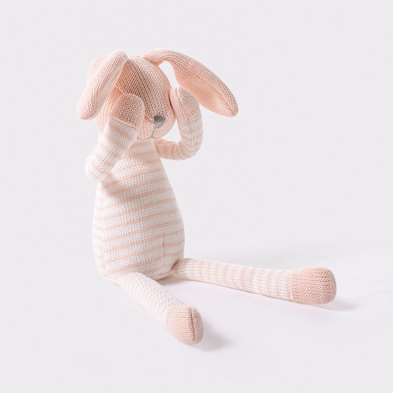 Soft Life Pink Woolen Cloth Rabbit Plush Toy Baby Sleeping Companion Doll Cute Doll Wholesale_voghion.com
