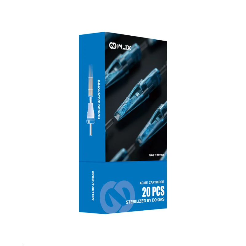 Ace pentru tatuaj WJX 20 buc RL RLB Ace pentru cartuș pentru tatuaj Liner rotund De unică folosință sterilă Pix rotativ Ace pentru machiaj_voghion.com