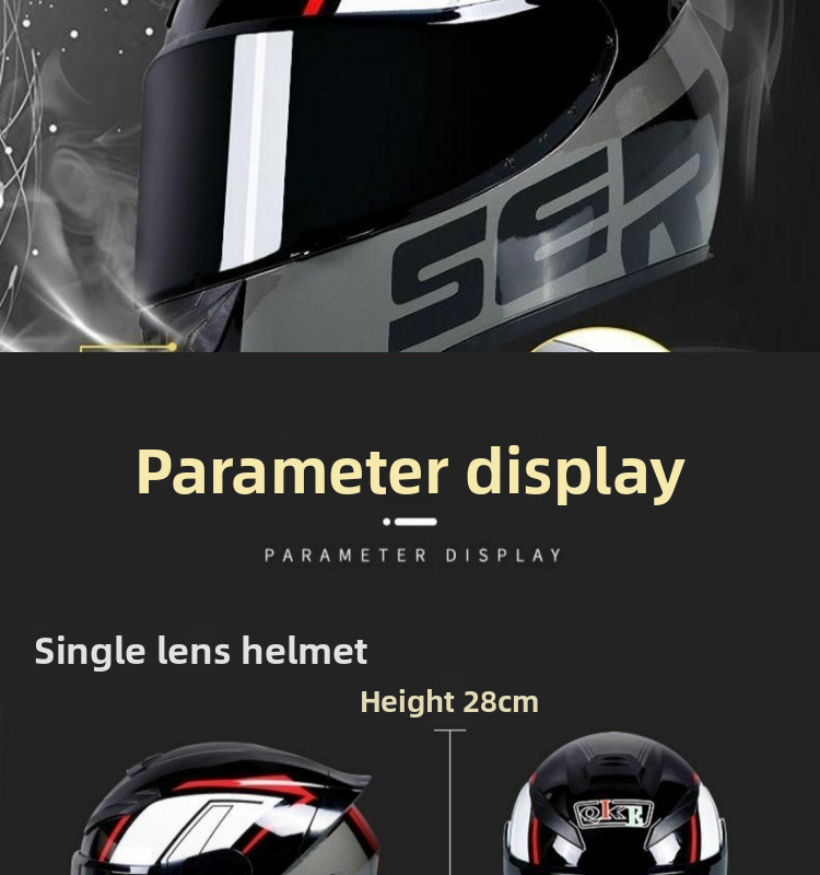 New Motorcycle For Men Women, 3C Full Face Helmet, Stylish And Safe Winter Windproof Helmet_voghion.com