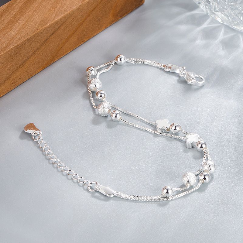Neu Sacked Doppel-schicht Sand Perle Clover Bracele Weibliche Nische, Einfache Birhday Gif Für Freundin, Exquisie Und_voghion.com