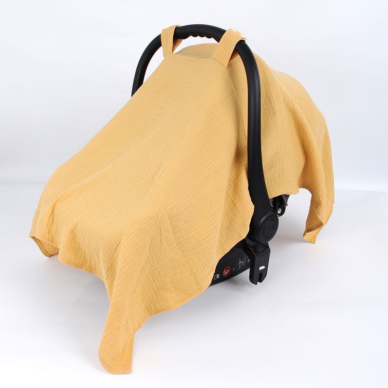 Asiento de seguridad para bebé, funda de algodón transpirable para cesta de bebé, funda de gasa para cochecito, funda ligera y transpirable para parasol, funda de asiento de seguridad_voghion.com