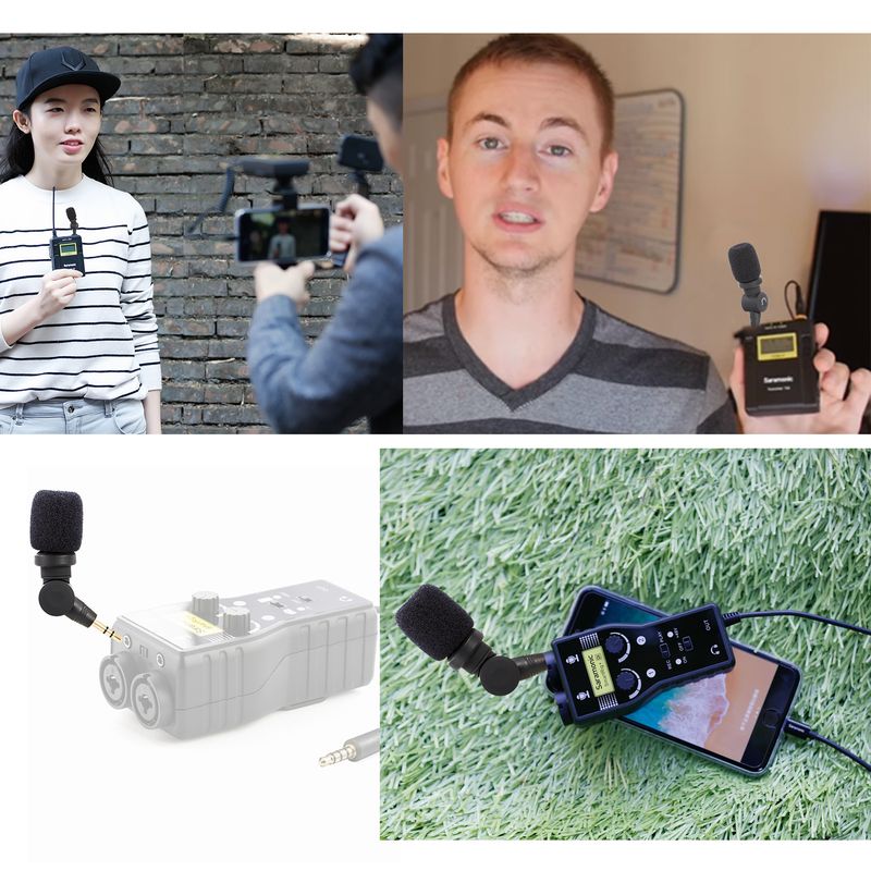 Saramonic SR-XM1 3.5mm TRS Plug and Play Microphone for DSLR Cameras Camcorders Audio Mixer Recorder Zoom Live Streaming_voghion.com