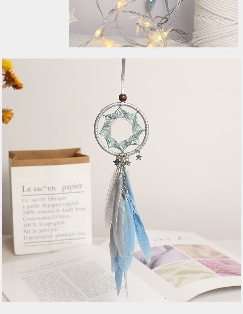 Xiaodeng Xiaodeng INS Ein Hirsch Friedens Traumfänger Auto Kreative Innendekoration Rückspiegel Hängendes Ornament Anhänger für Frauen_voghion.com