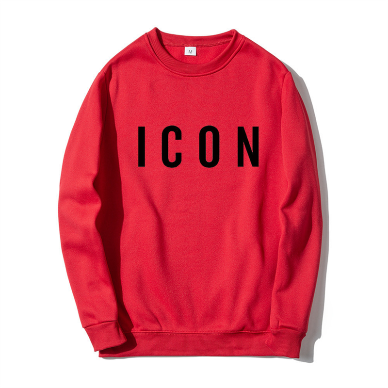 ICON Meeste 2023. aasta sügis, uus trükitud ümara kaelusega kampsun, meeste noorte trend Meeste mood vabaaja pulloverid_voghion.com