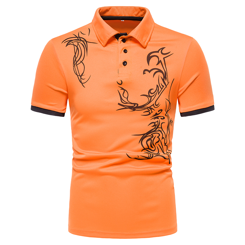 Vīriešu polo krekls Vīriešu krekls ar īsām piedurknēm polo krekls 3D ielas ikdienas modes vīriešu tops_voghion.com