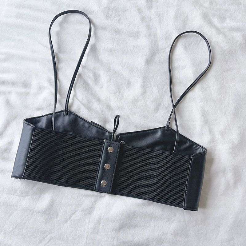 Strap Cincher Oberbekleidung Weste Dekorative Breite Gürtel Für Frauen Taille Abnehmen Mode Stil_voghion.com