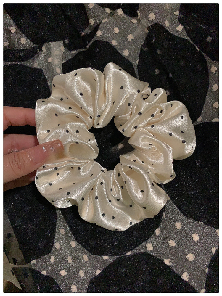 Fascia per capelli a pois 2025, nuova fascia per capelli leggera, fascia per chignon altamente elastica_voghion.com