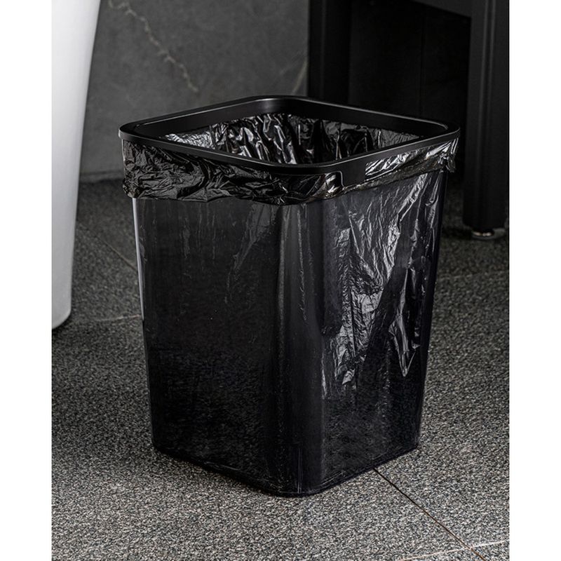 Grande cestino quadrato in plastica per soggiorno, cucina, camera da letto, bagno, dormitorio, stile moderno, trasparente, leggero, lusso_voghion.com