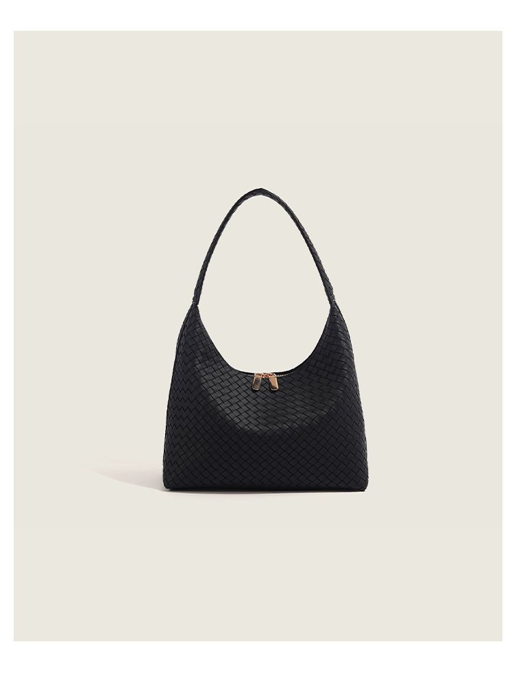Nuova versione coreana, borsa a tracolla singola da donna in tessuto di grande capacità, alla moda e versatile, leggera e lussuosa_voghion.com