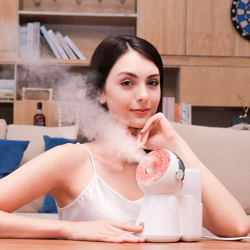 7 luci colorate Nano Hot Spray Steamer Viso Sauna Pori Cleaner Pelle Idratante Umidificatore Aria Viso Casa SPA_voghion.com