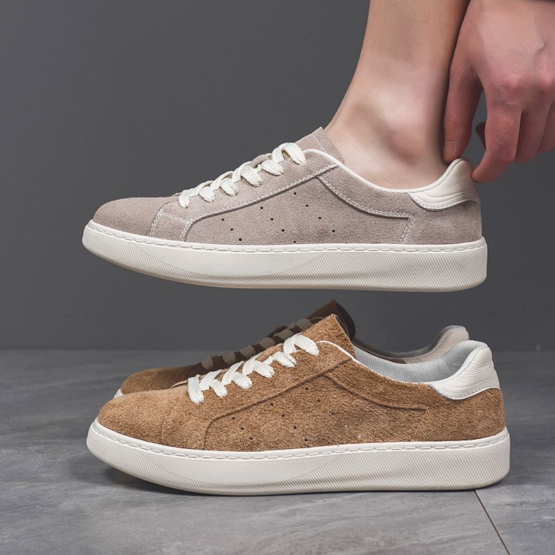 low-top Lace-up Sneakers Casual Style Skate Shoes Wear Comfortable Lightweight_voghion.com