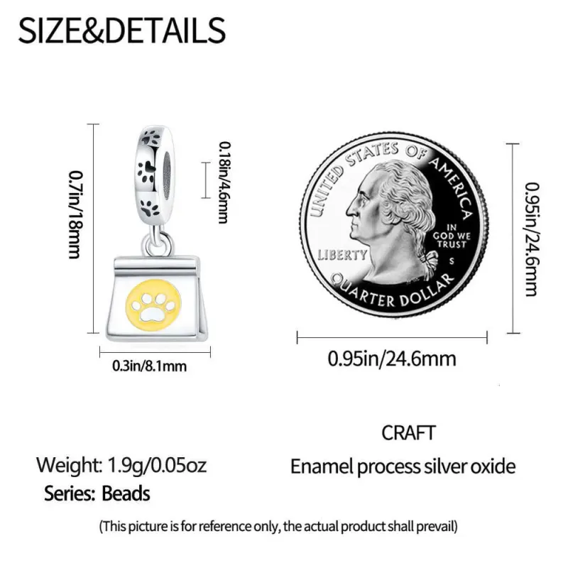 925 Sterling Silver Pet Life Series Charms Cat Burger Family Beads Fit Bracelet Necklace DIY For Women Fashion Jewelry_voghion.com