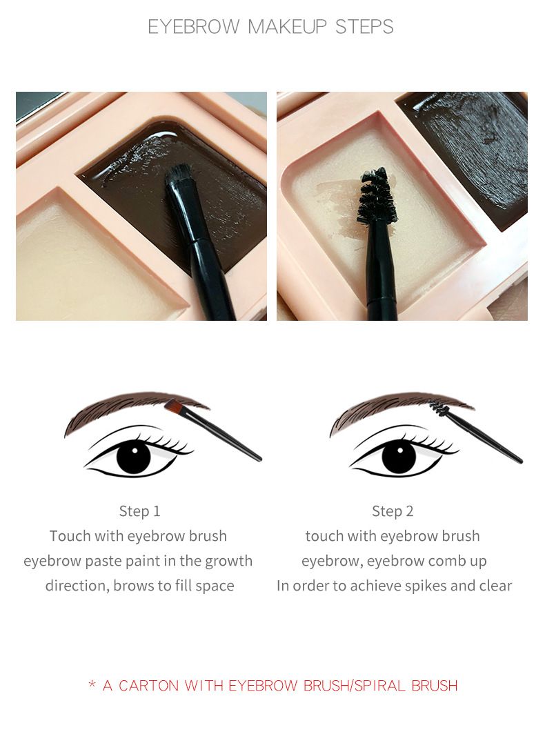 Pudaier Augenbrauengel, zweifarbig, wasserfest, langanhaltend, 3D-Brauenformung, Augenbrauen-Mascara, Haarfärbemittel, Haargel, Augenbrauenfixierung_voghion.com