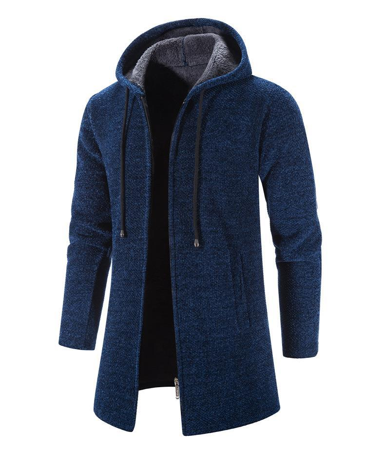 Herren-Pullover, mittellang, locker, groß, Mantel, Strickjacke, Herrenoberteil_voghion.com