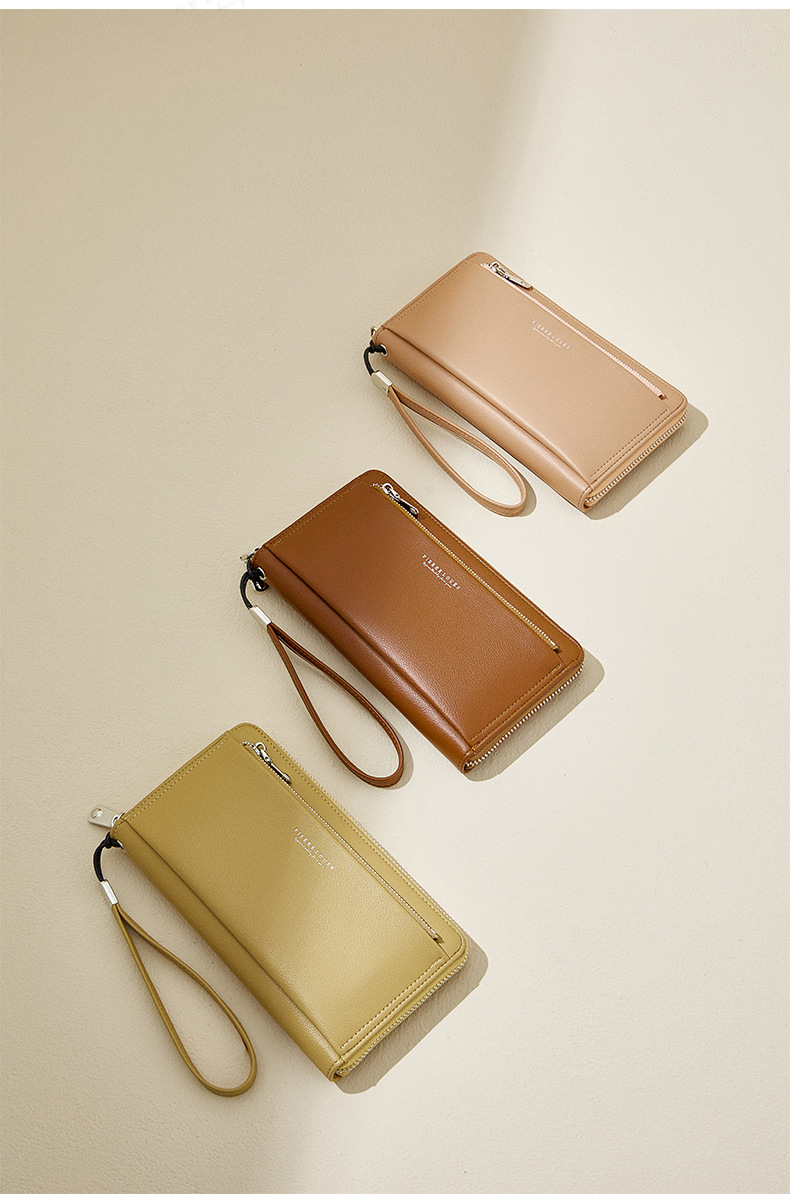 Women's Wallet 2024 New Letter Simplified Long Card Bag Wallet Multi Functional Large Capacity Handbag_voghion.com
