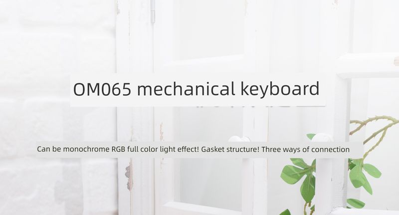 Omo65 Three-Mode Wireless RGB Bluetooth Nical Keyboard Office Mahjong Sound Hot Plug Gasket Customized Kit_voghion.com
