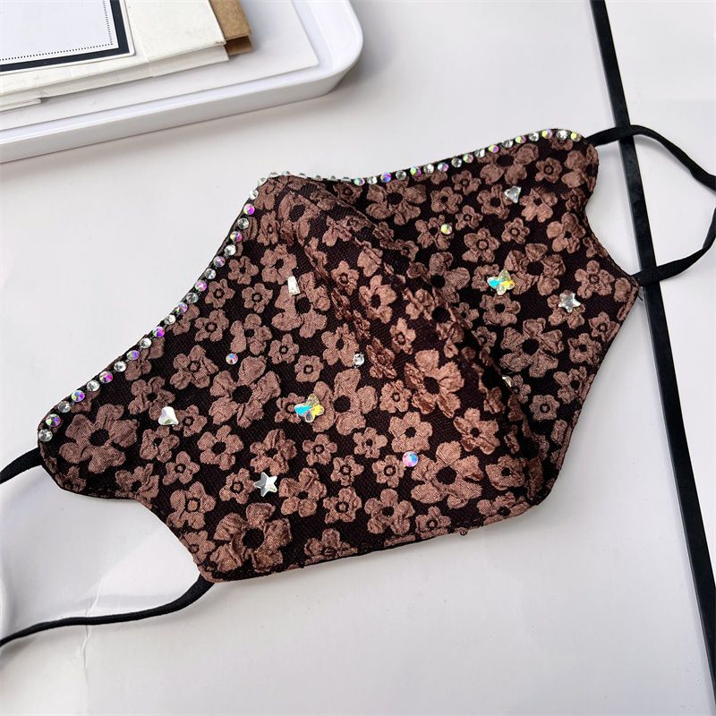 Maschera a forma di fiore tridimensionale da donna, in caldo cotone ispessito, nuova, lavata e aggiustata_voghion.com