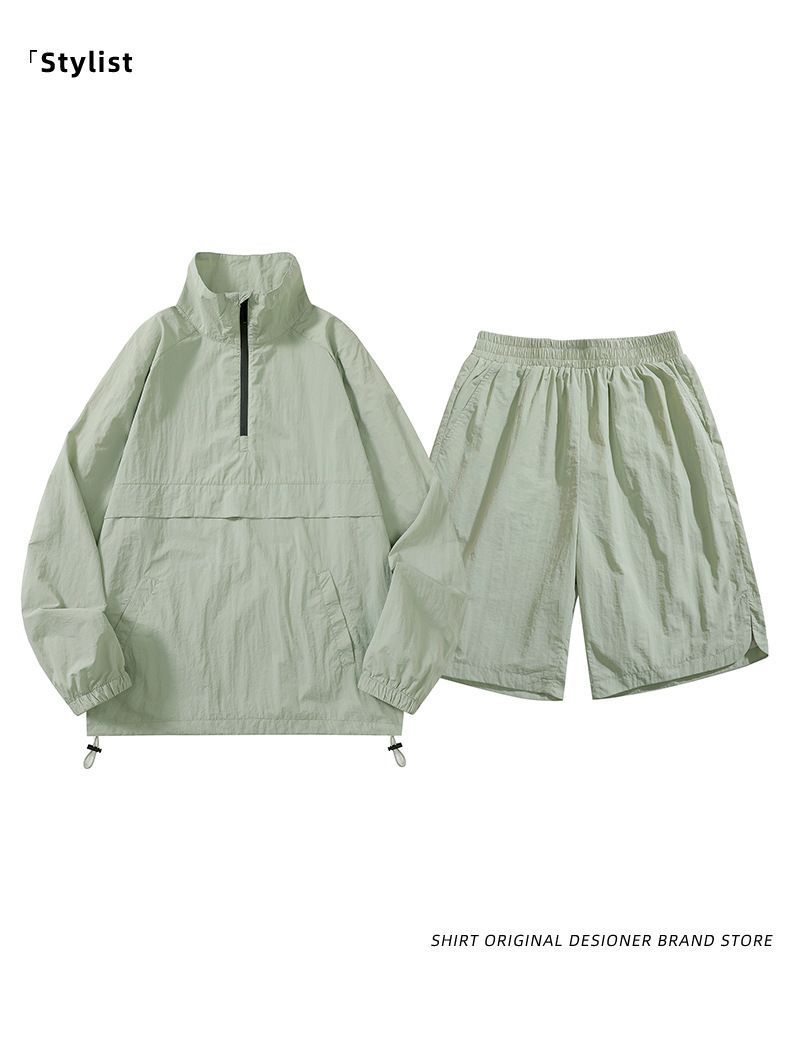 UPF50+ Sun Protection Hoodie Jacket – Lightweight, Breathable Nylon With Side Pockets & Drawstring, Loose Fit For Men & Women_voghion.com