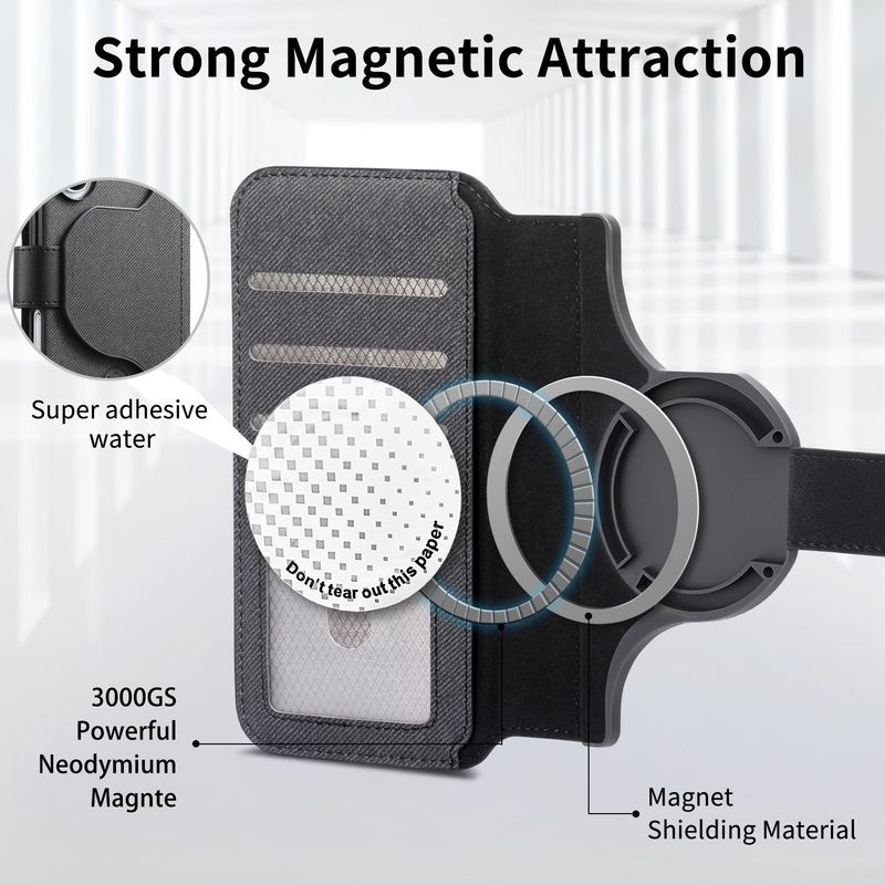 TechGlobe Compatible 17 Magnetic 2-in-1 Structure IPhone 16 Flip Cover Protective Leather With Coin And Card Slot PU Phone_voghion.com