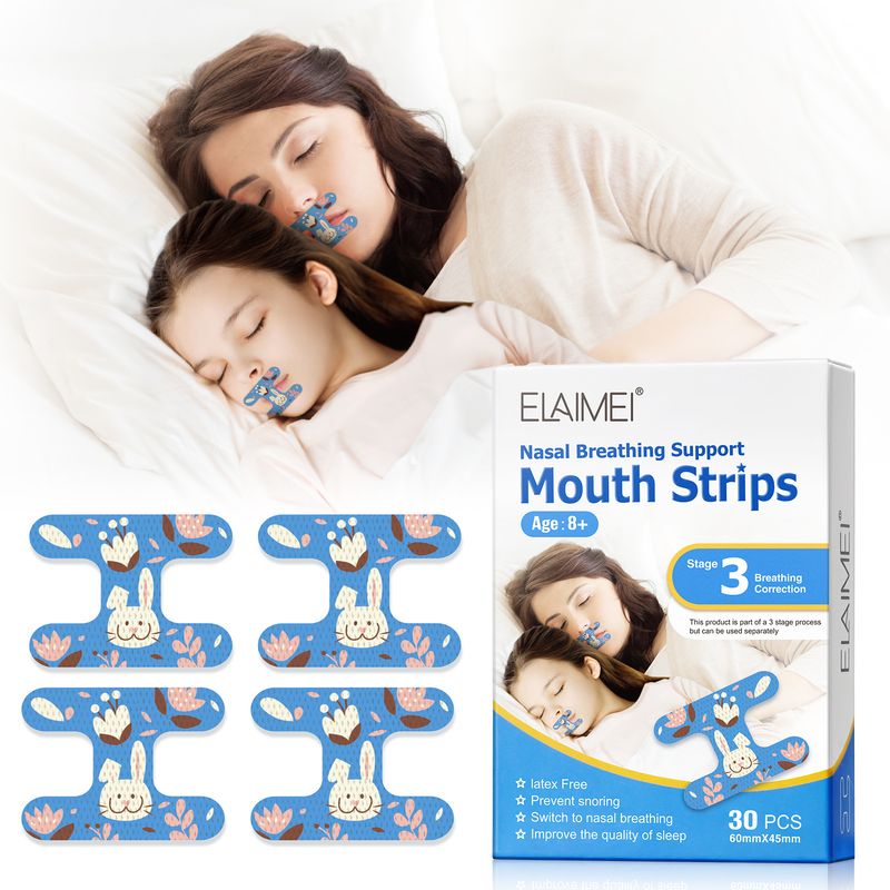 ELAIMEI Adult and Child Closed Universal Open Mouth Respiratory Correction Anti Snoring Patch_voghion.com