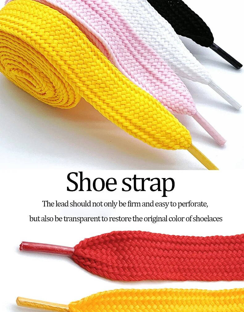 1 paar 20mm breed verdikte platte holle gekleurde hoge kwaliteit zachte veters board canvas schoenen voor sneakers sport schoenveters_voghion.com