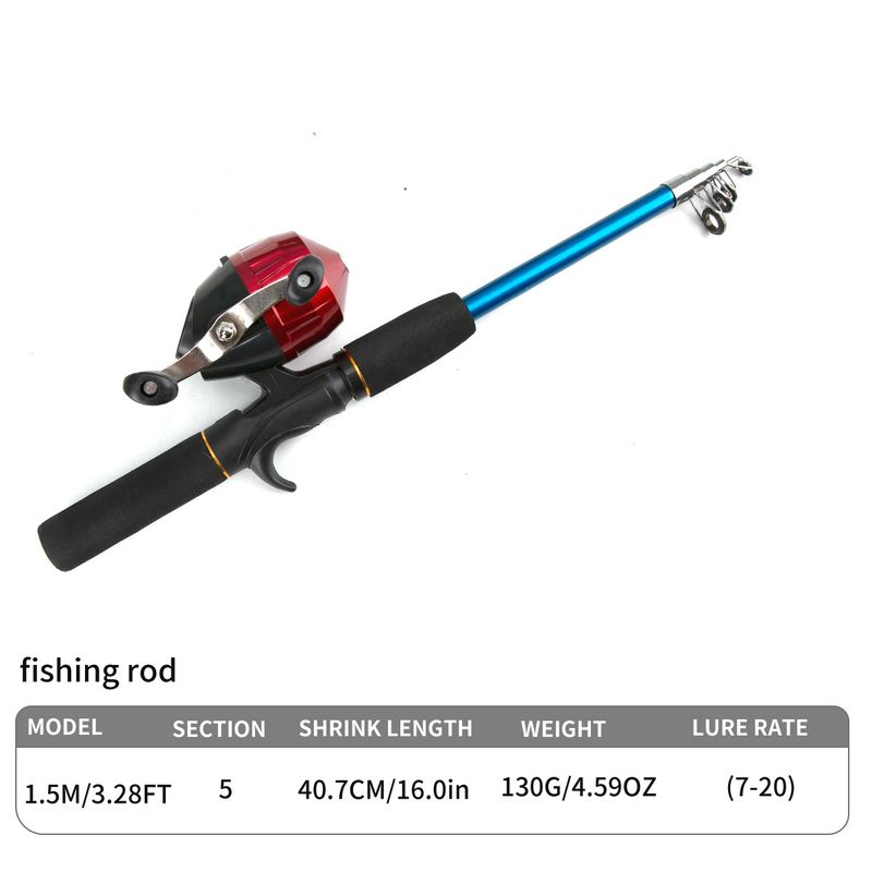 Children's Full Set Rod For Kids Beginners Novice Mini Short Section Lure Sea Fishing_voghion.com
