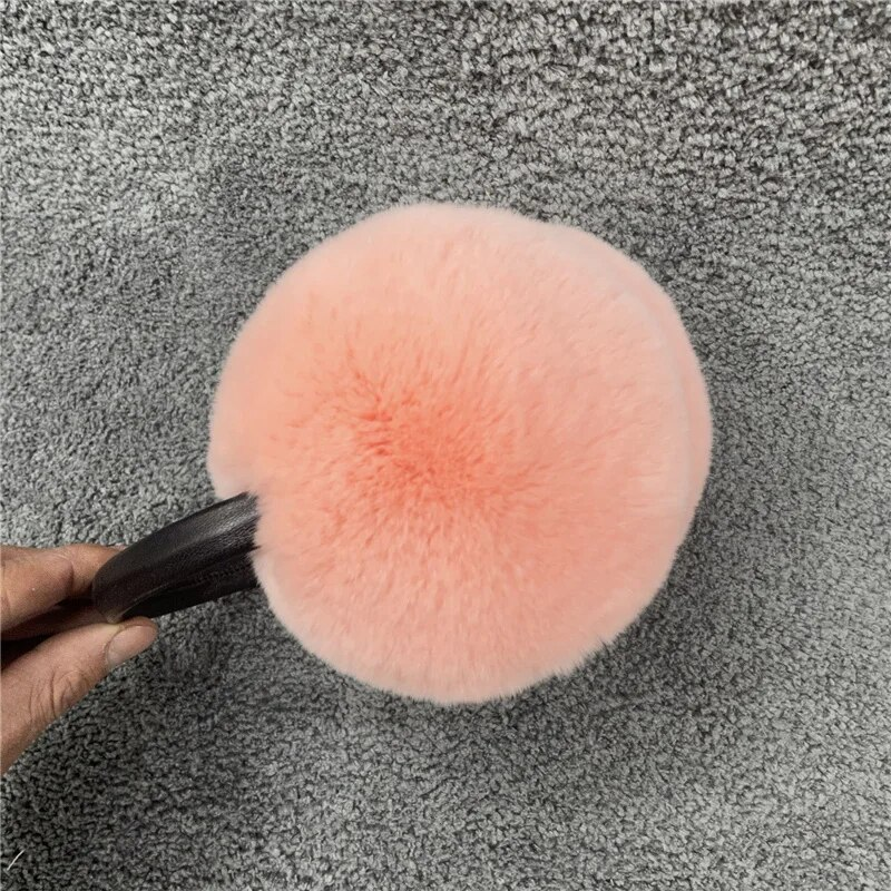 Paraorecchie in pelliccia di coniglio Rex naturale al 100% da donna, autunno e caldo, copriorecchie più caldi, invernali_voghion.com