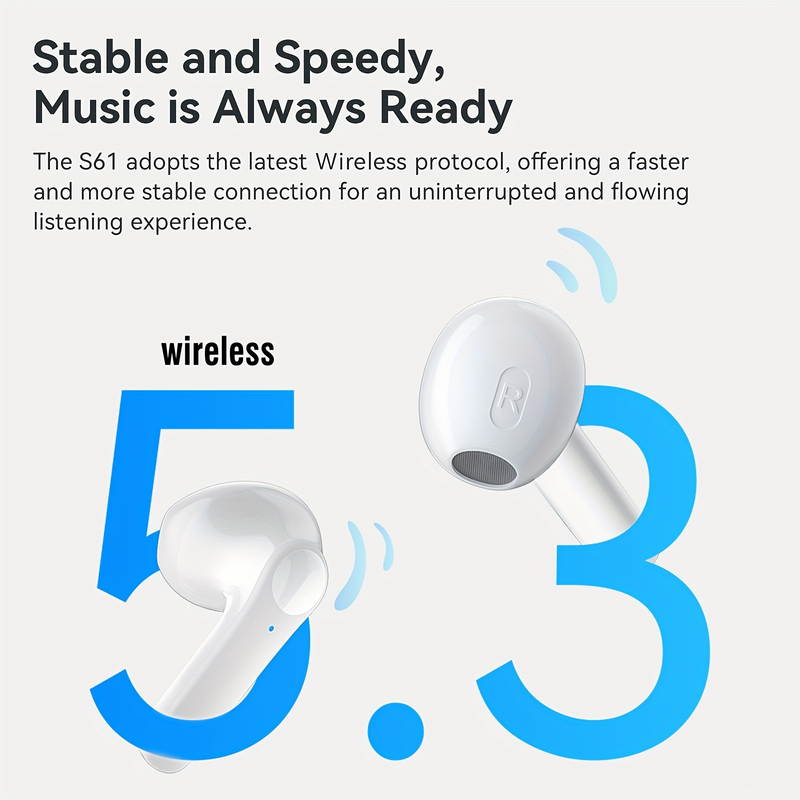 Wireless Earbuds Headphones, 40H Playtime Stereo  Ear Buds, LED Power Display Cordless in-Ear Earphones with Microphone for iOS Andriod Cell Phone Sp_voghion.com