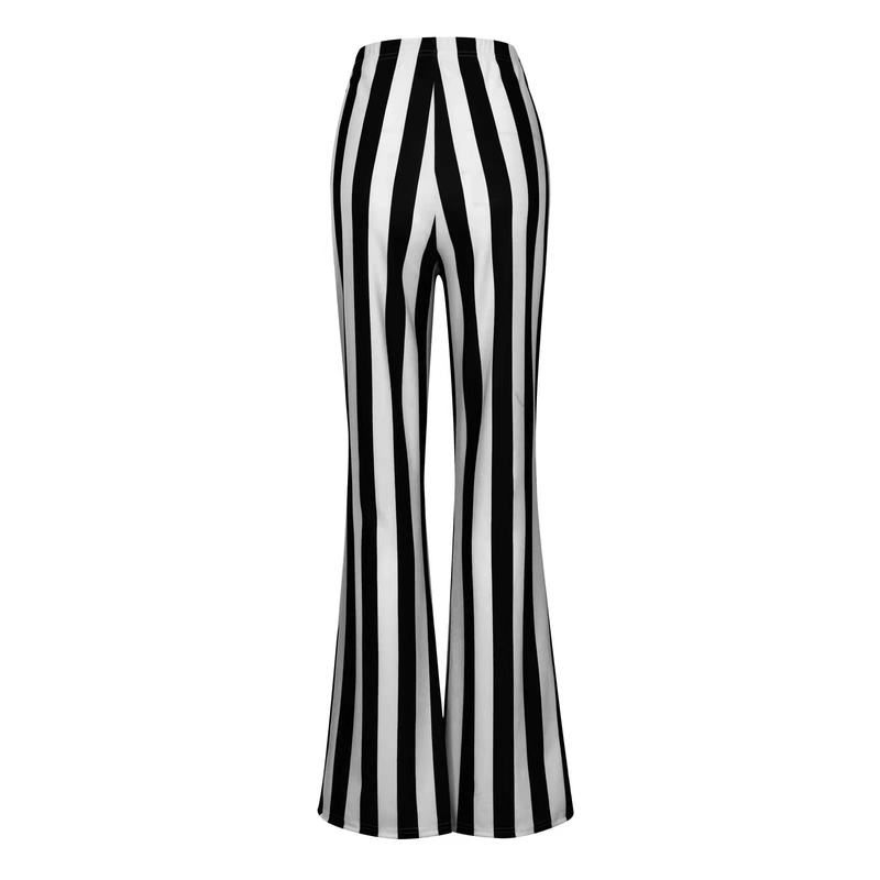 Women's Loose Wide-leg Vertical Stripe Sports Casual Pants_voghion.com