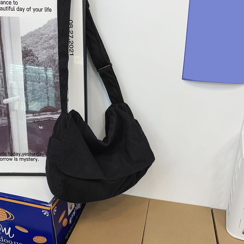 Ženska oprana ramena svestrana platnena torba za preko ramena s podesivim remenom, moderna hobo torba za putovanje na posao._voghion.com