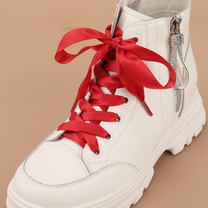 Accessori per scarpe Nastro in raso color caramella Lacci per scarpe Nastro liscio in raso di poliestere a doppia faccia Lacci per scarpe in raso di seta Lacci per scarpe larghi e piatti_voghion.com