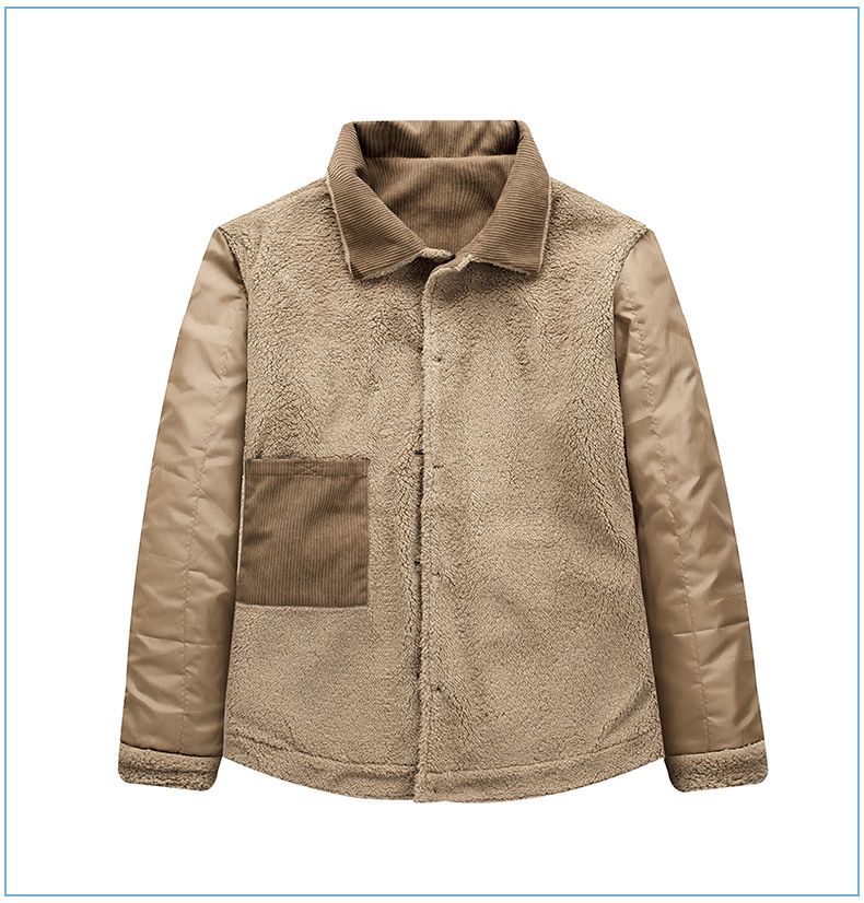Men's Plus-Size Corduroy Winter Jacket – Lambswool-Lined Thick Coat For Cold Weather_voghion.com