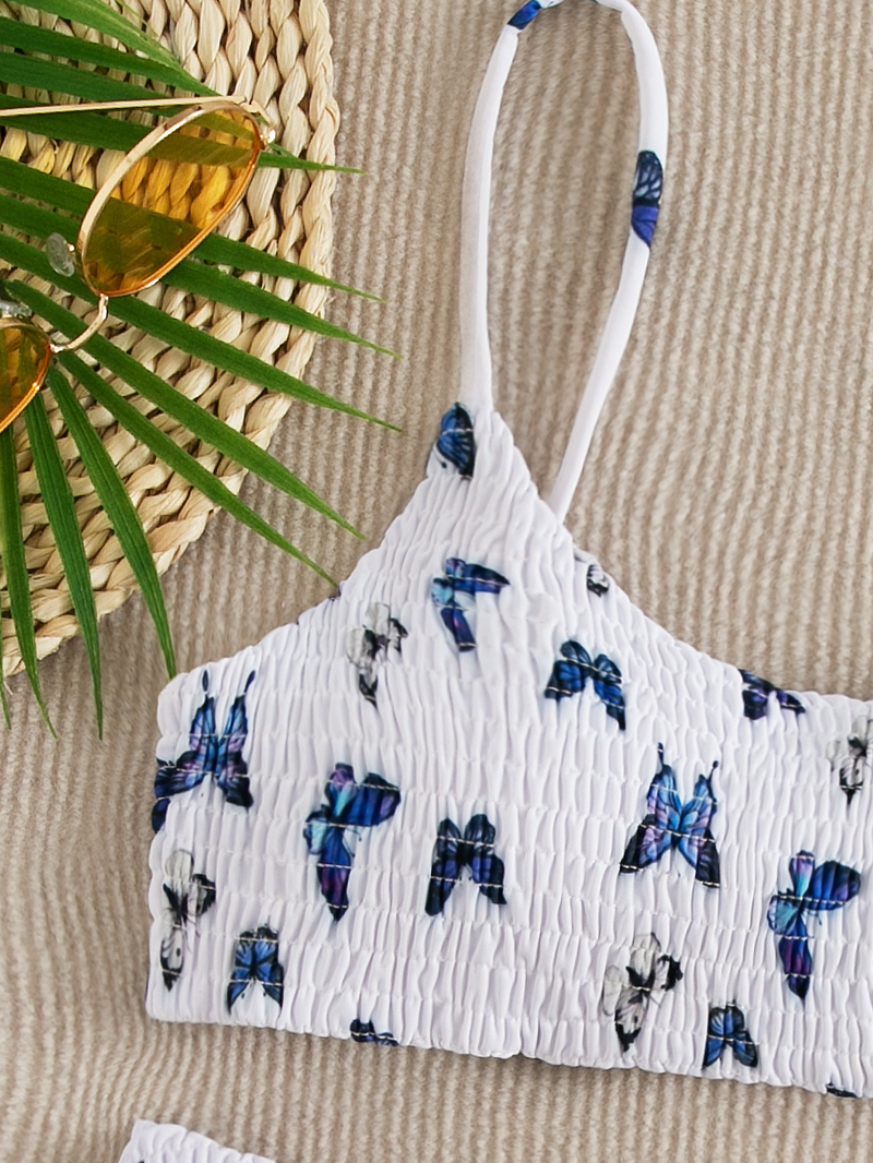 Costume da bagno caldo da donna, bikini sexy a triangolo plissettato _voghion.com