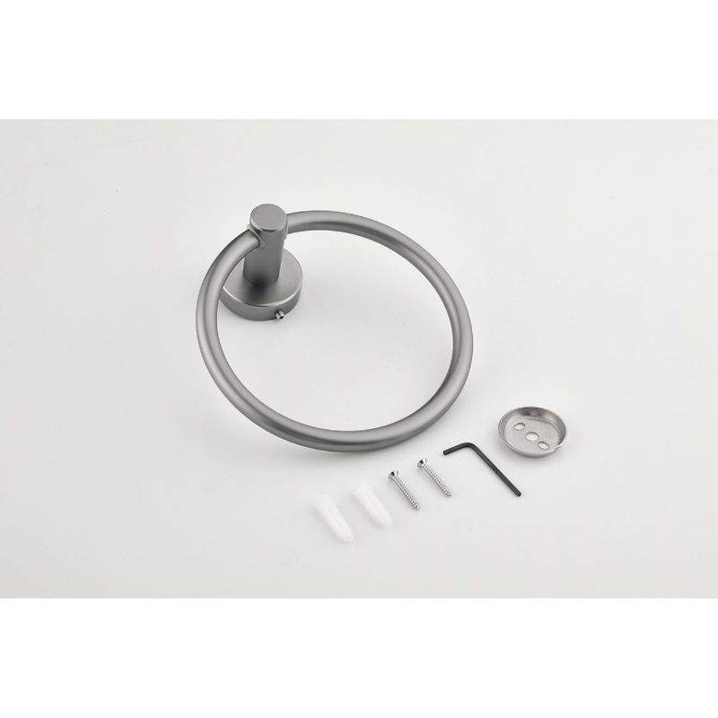 Piece Mount Set Rack Wall 6 Bathroom Towel_voghion.com