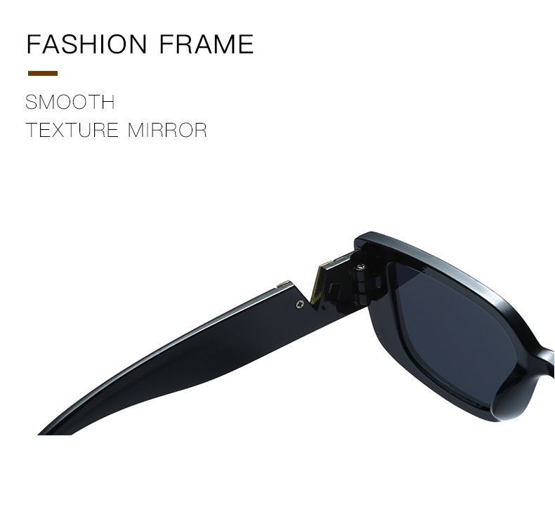 New Arrivals Retro Rectangle Brand Designer Vintage Small Frame Luxury V Sunglasses Women Classic Black Square_voghion.com