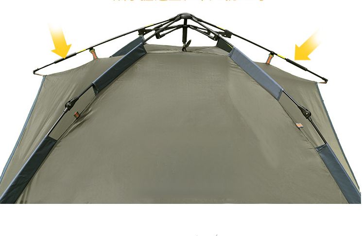Tienda de campaña para exteriores, automática, de instalación rápida, sin instalación, portátil, plegable, resistente a la lluvia y al sol, de doble capa, para ocio y acampada._voghion.com