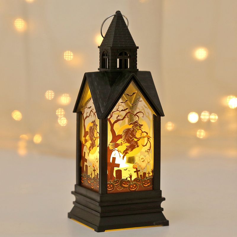 LED Halloween Castle Ghost Candle Light - Spooky Party Decor With Witch, Scarecrow, Pumpkin & Skeleton Designs - Battery_voghion.com