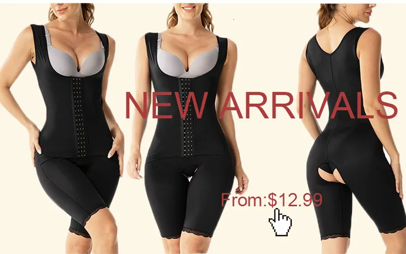 Talje Mave Shaper GUUDIA Kvinder Talje Trainer Bodysuit Mave Control Full Body Shaper Slim Cincher Seamless Shapewear_voghion.com